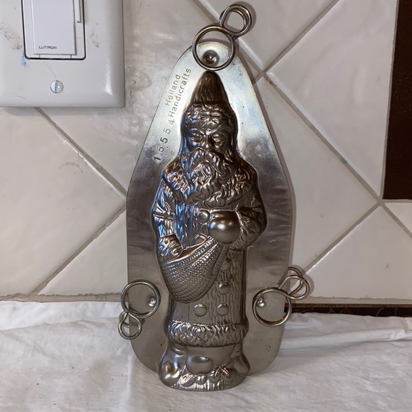 RARE Vintage Holland Handicrafts Santa Claus chocolate mold